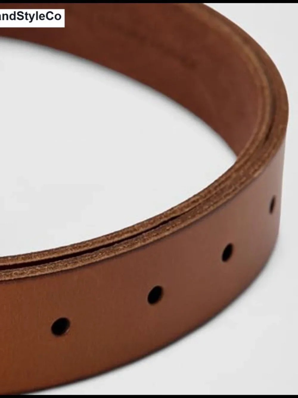 32mm Embossed Leather Belt with Antique Nickel Harness Buckle